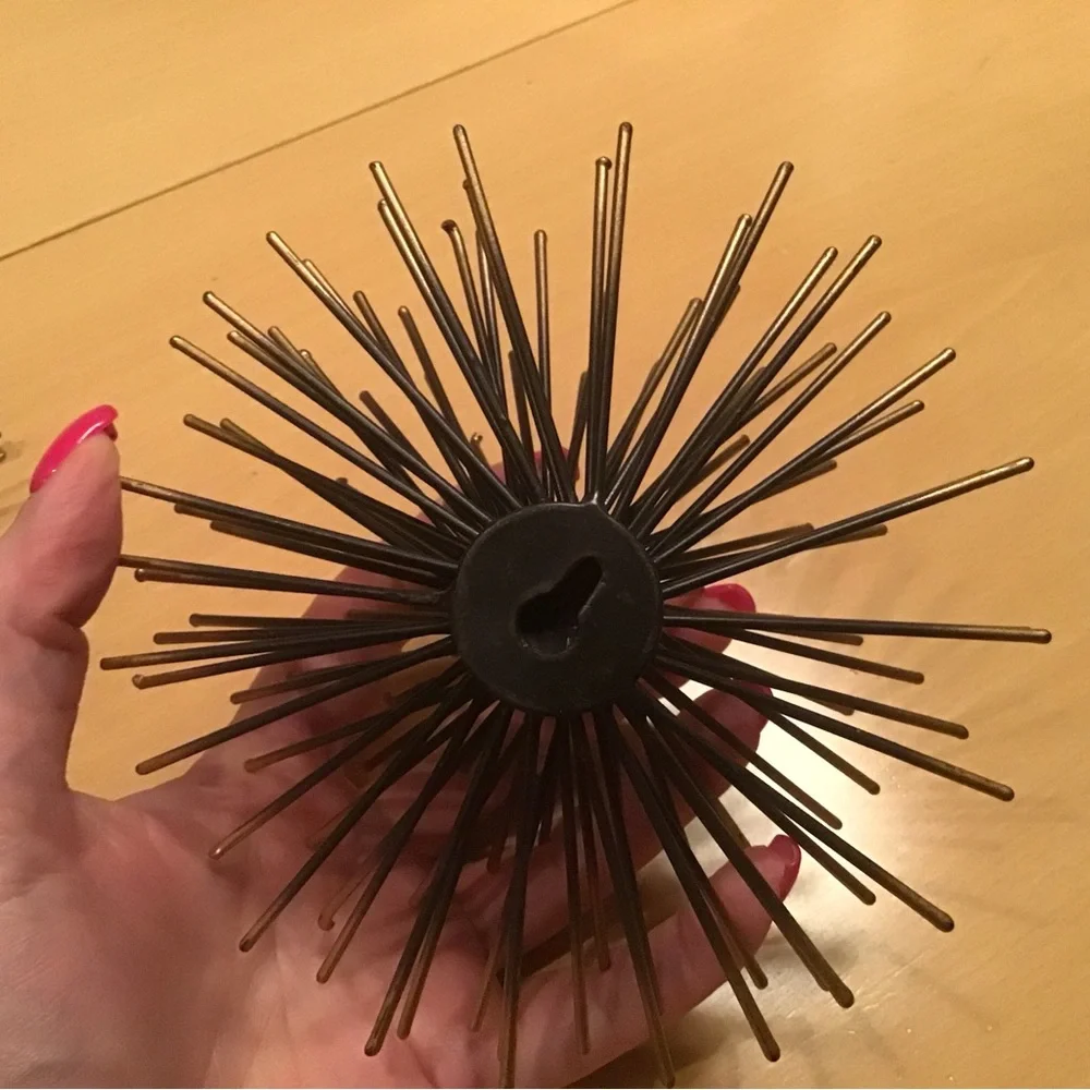 MCM Brass Black Gold Metal Spike‎ Urchin Pom Pom Starburst Atomic C Jere Style 2